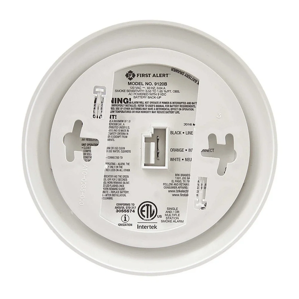 BRK First‎ Alert Hardwired Smoke Alarm w/ Battery Backup 9120BP EZ Access NEW